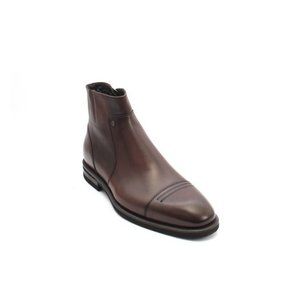 Roberto Serpentini 47707 Brown Leather Zip-Up Ankle Boots